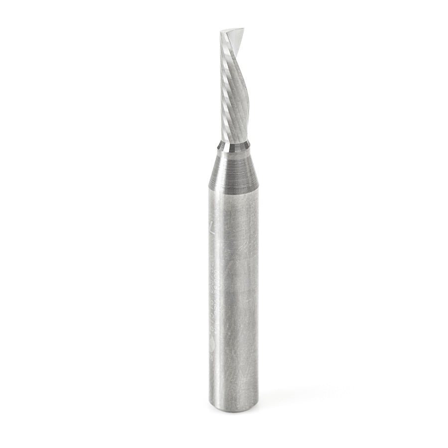 51507 Solid Carbide CNC Spiral O Single Flute Plastic Cutting 1/4 Dia x 1 Amana Tool