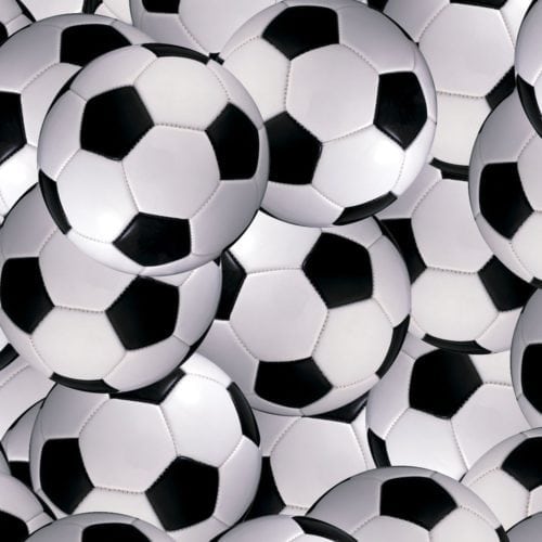 Y0021 Soccerballs Wilsonart Sheet Laminate