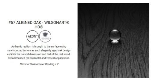 Wilsonart Aligned Oak Finish Details
